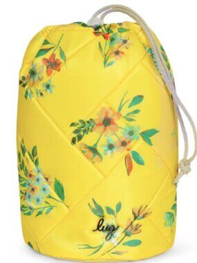 Lug Tumbler Storage Pouch Bouquet Yellow NWT